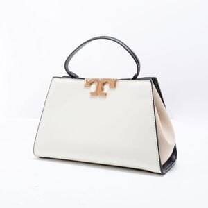 Elegant Cream and Black Handbag